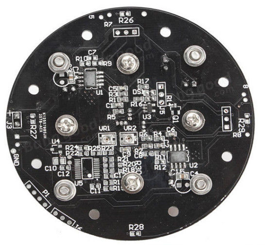 SMT Elektronik PCB Montaj Üretimi Hızlı Prototip Siyah Soldermask