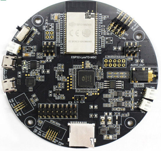SMT Elektronik PCB Montaj Üretimi Hızlı Prototip Siyah Soldermask