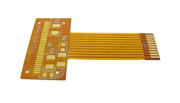 1/2Oz Polimid Esnek Pcb İmalat Kartı PI Malzemesi Beyaz Sarı Lehim Maskesi Direnç