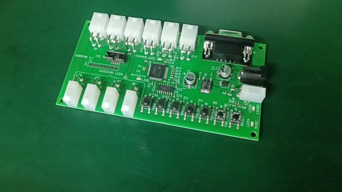 Rogers Lead Free HASL Güç Koruması FR4 PCB Montajı 0.5-10 OZ Bakır Kalınlığı 0.4mm-5mm