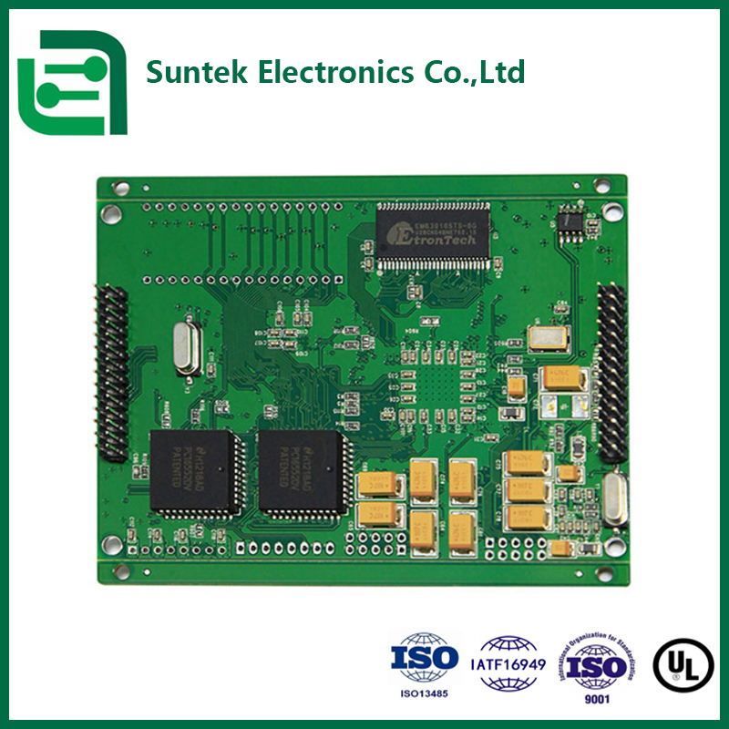 1-6 Katmanlı PCB Montajı PCBA, Yeşil Lehim Maskesi ve Maksimum Kart Kalınlığı 8.0mm