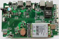 Özel Bluetooth Modülü PCB Montajı Mavi Soldermask ile Cabmodia'da Üretilmiş ve Amerikan Tarifi Yok
